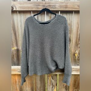 Grey knitted sweater